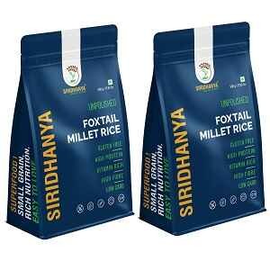 SIRIDHANYA unpolished and organic dr. khadar vali positive Foxtail millet 500g pack of 2